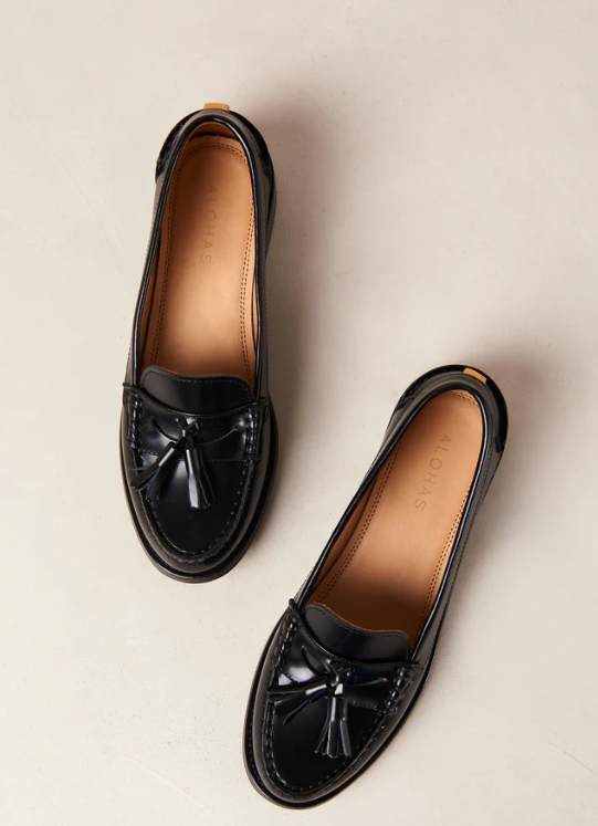 Terrane Leather Loafers - Black