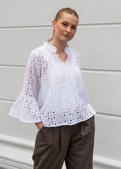 Binita Top - Whisper White