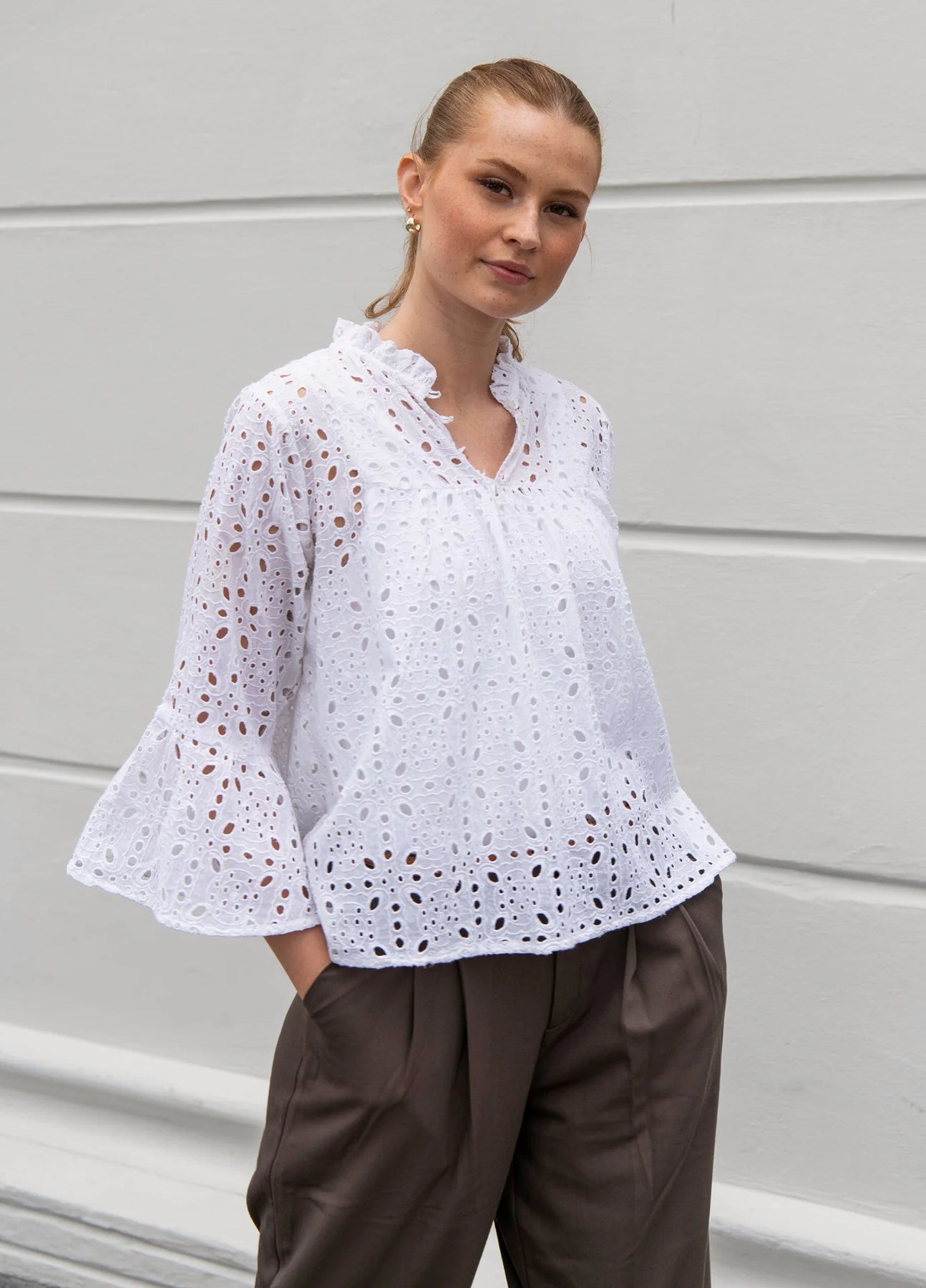 Binita Top - Whisper White