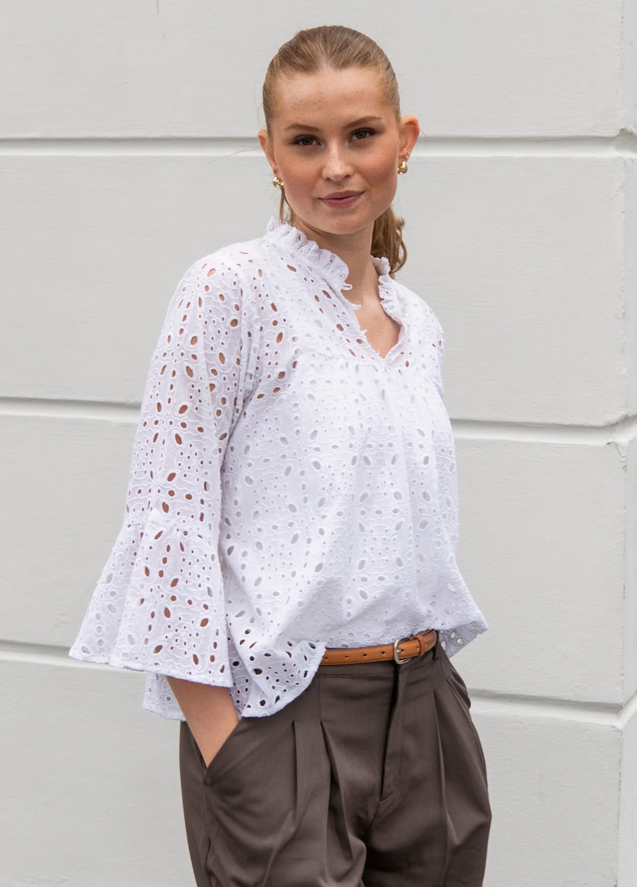 Binita Top - Whisper White