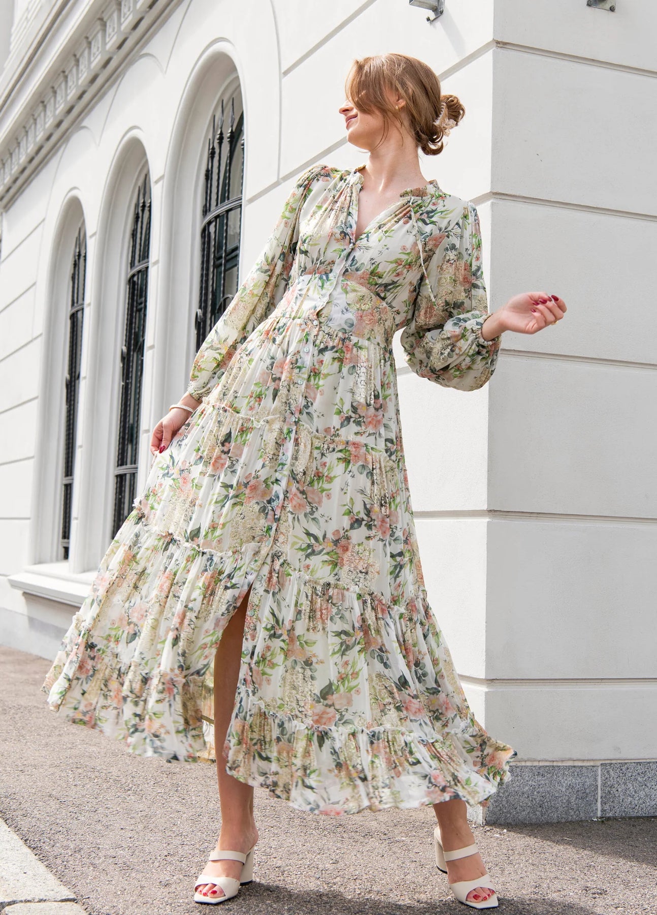 Elodie Dress - Blooming Gold
