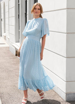Heena Dress - Blue Georgette