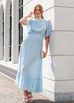 Heena Dress - Blue Georgette