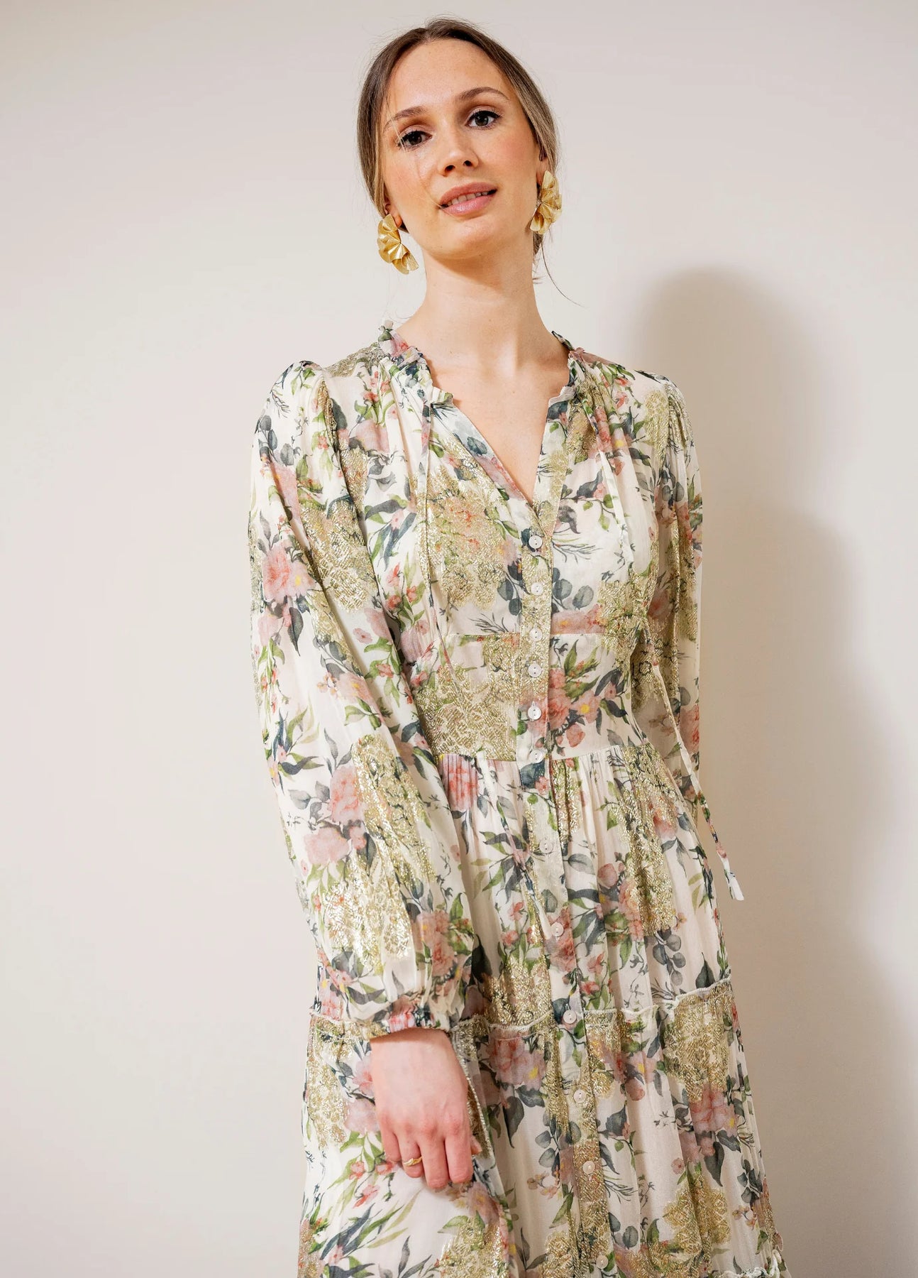 Elodie Dress - Blooming Gold