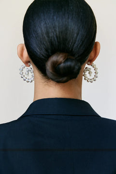 Spiral Hoops - Silver