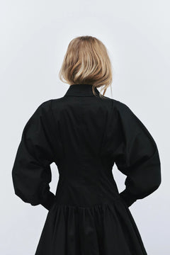 Alexa Ls Mini Dress - Black