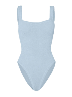 Square Neck Swim - Metallic Ice Blue