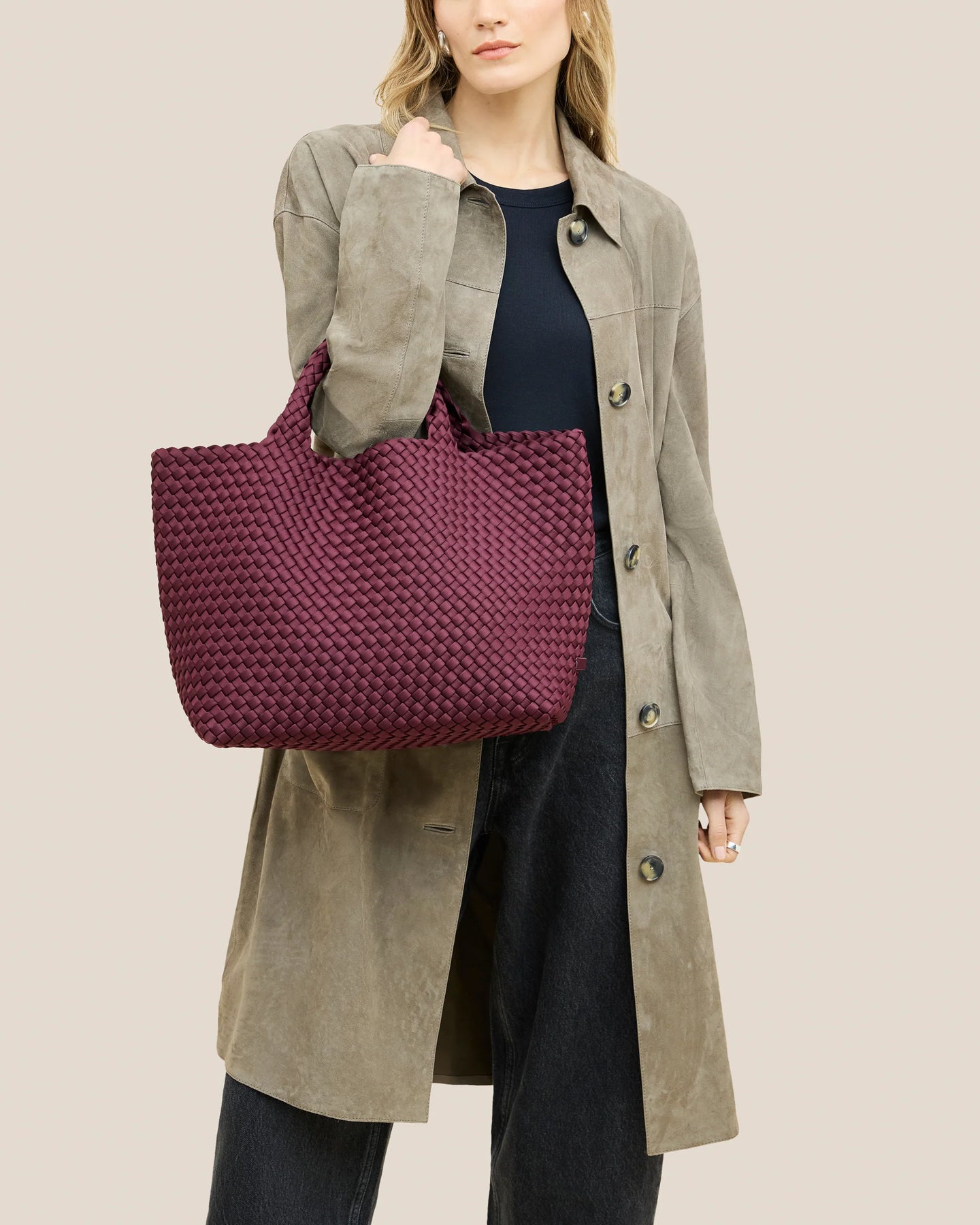 St Barths Medium Tote - Bordeaux