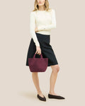 St Barths Small Tote - Bordeaux