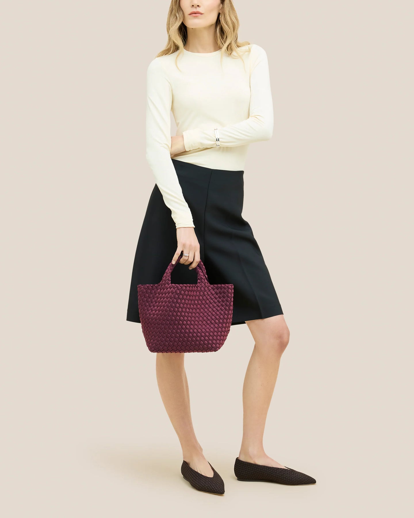 St Barths Small Tote - Bordeaux