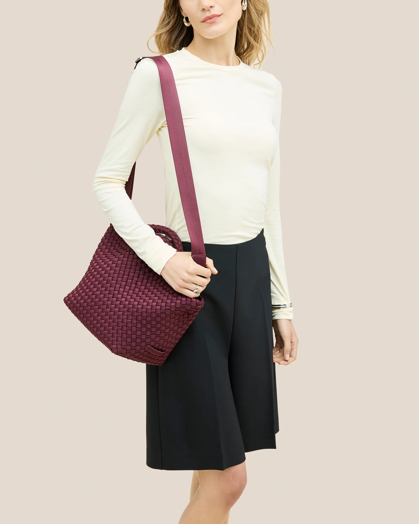 St Barths Small Tote - Bordeaux