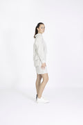 Vittoria-Sanni Ls Striped Shirt - Snow White W. Grey Stripes