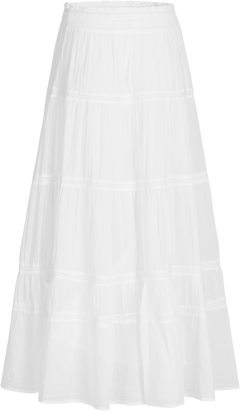 Vendla Voile Maxi Skirt - White