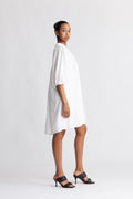 Heracc Midi Puff Dress - White