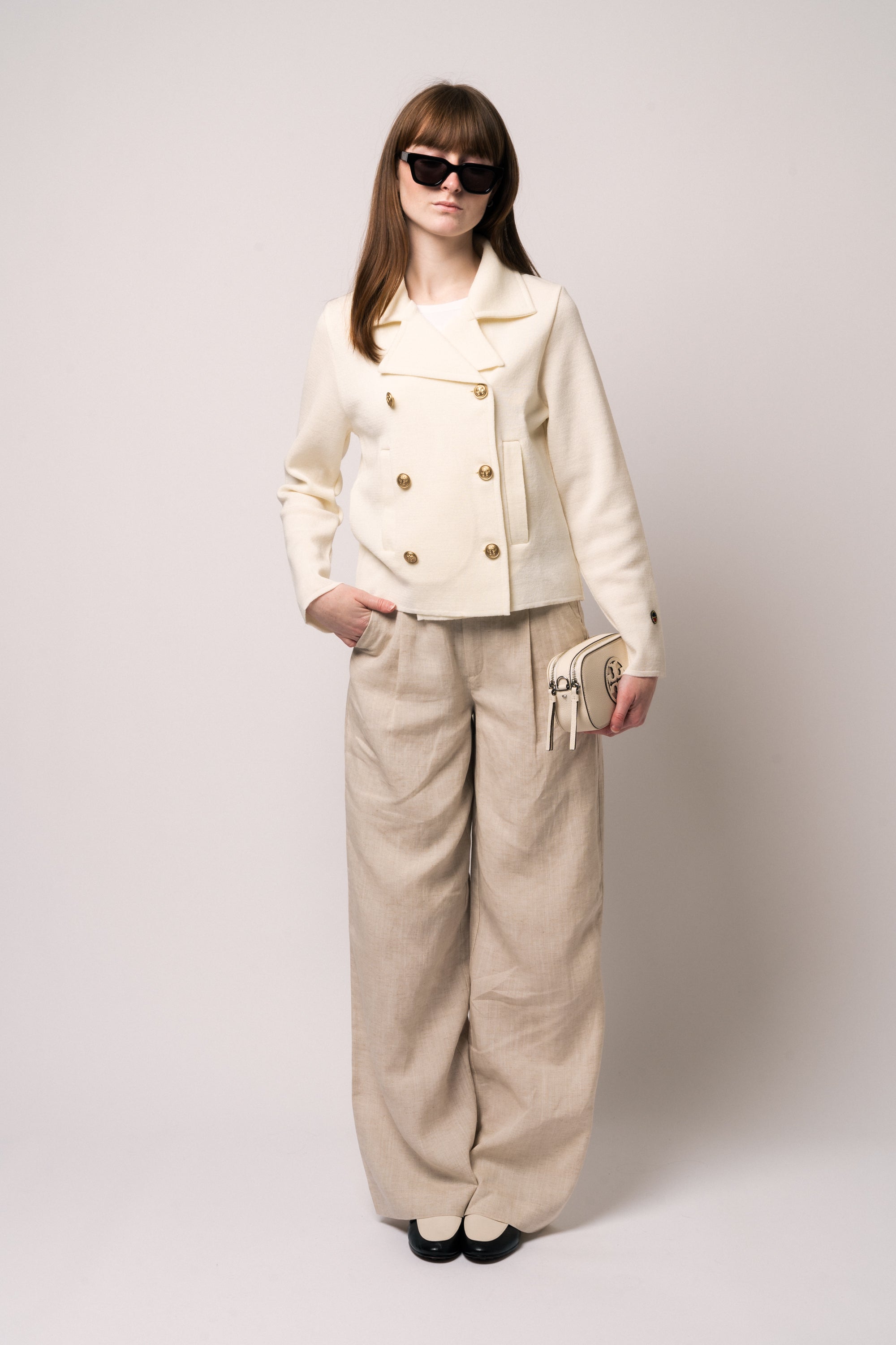 LizaGZ Linen Hw Pants  - Tammy Light Sand