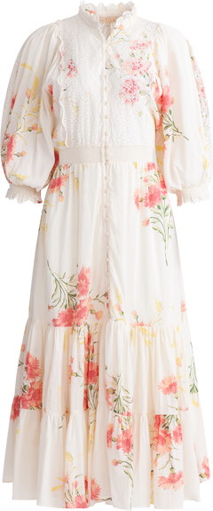 Cotton Slub Midi Dress - Straw
