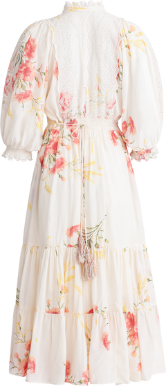 Cotton Slub Midi Dress - Straw