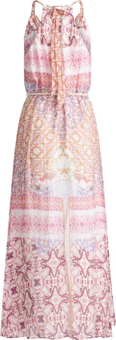 Briella Long Dress Silk-Rayo - Ivory