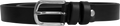 Basic Belt With Silver Buckle - Black