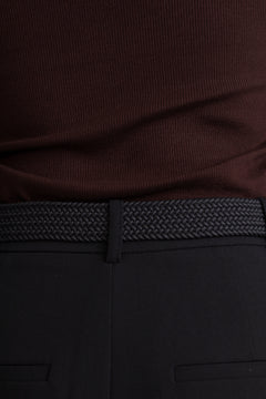 Dianna Ls O-Neck Top - Coffee Bean