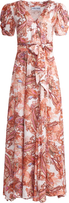 Emma - Orange Paisley