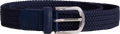 Shiny Silk Elastic Belt - Navy