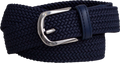 Shiny Silk Elastic Belt - Navy
