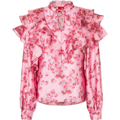 Sylvia Blouse - Pink Roses