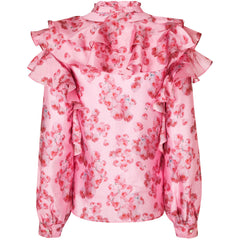 Sylvia Blouse - Pink Roses