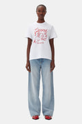 Basic Jersey Bunnies Relaxed T-Shirt - Bright White