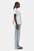 Basic Jersey Bunnies Relaxed T-Shirt - Bright White