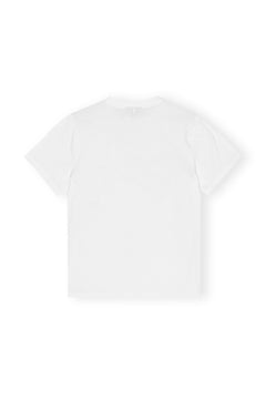 Basic Jersey Red Cherry Relaxed T-Shirt - Bright White