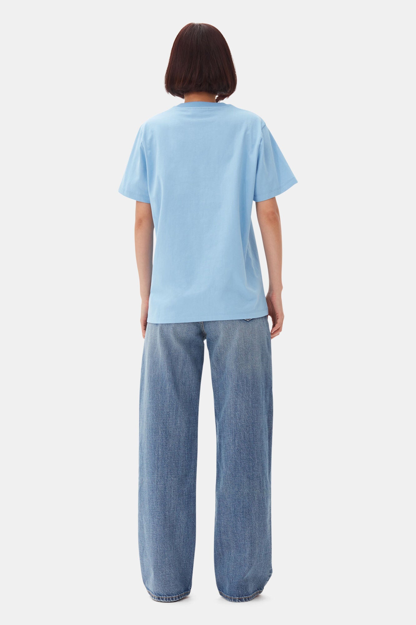 Basic Jersey Tiger Relaxed T-Shirt - Blissful Blue