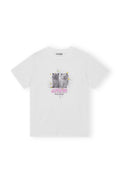 Basic Jersey Kittens Relaxed T-Shirt - Bright White