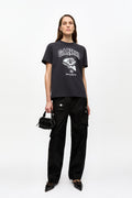Basic Cotton Witch Relaxed T-Shirt - Phantom