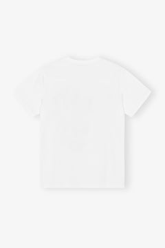 Basic Cotton Jersey Animals Relaxed T-Shirt - Bright White