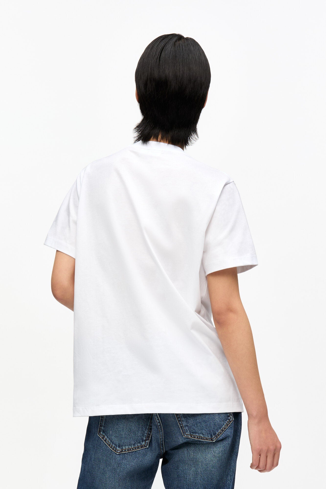 Basic Jersey Teddy Relaxed T-Shirt - Bright White
