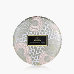 3 Wick Tin Candle - Tahitian Coconut Vanilla