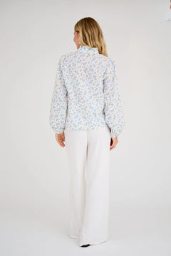 Tiffany Shirt - White/Blue