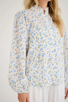 Tiffany Shirt - White/Blue
