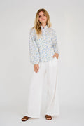 Tiffany Shirt - White/Blue