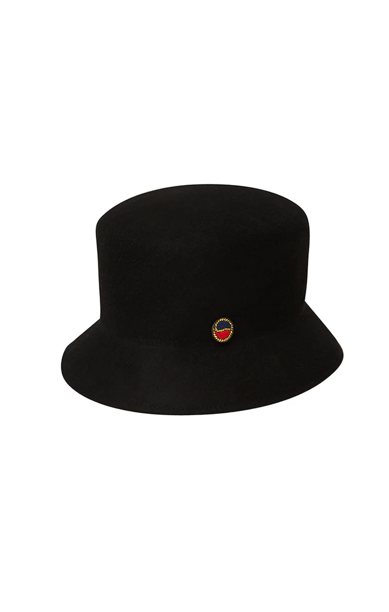 Tina Felted Bucket Hat - Black