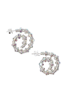 Tiny Spiral Hoops - Silver