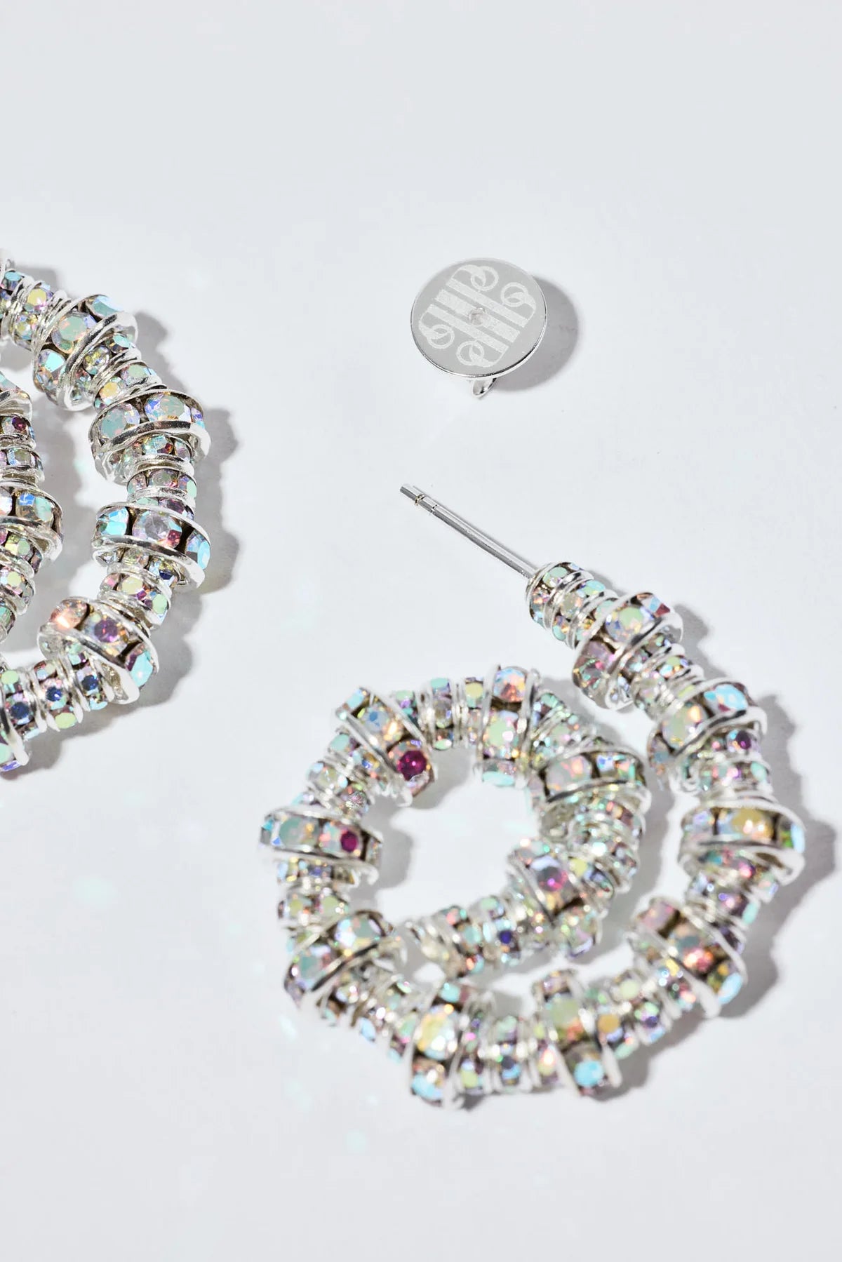 Tiny Spiral Hoops - Silver