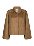 Tirsa Faux Suede Jacket - Cognac