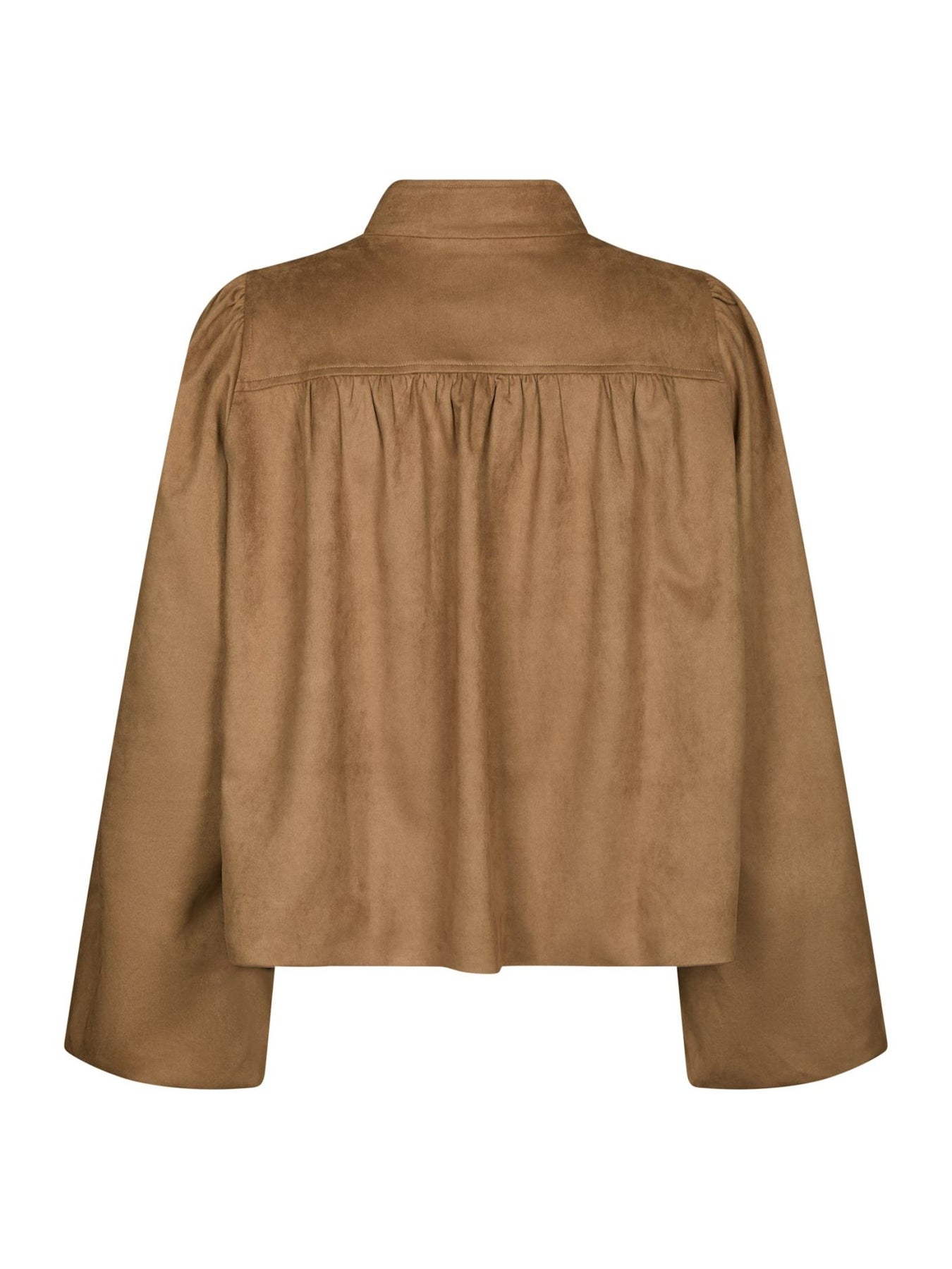 Tirsa Faux Suede Jacket - Cognac