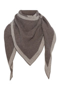 Triangle Scarf Merino - Beige / Light Beige