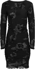 Majaic Mesh Dress - Black Flower