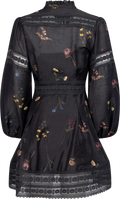 Aliah Garden Dress - Black Garden Art