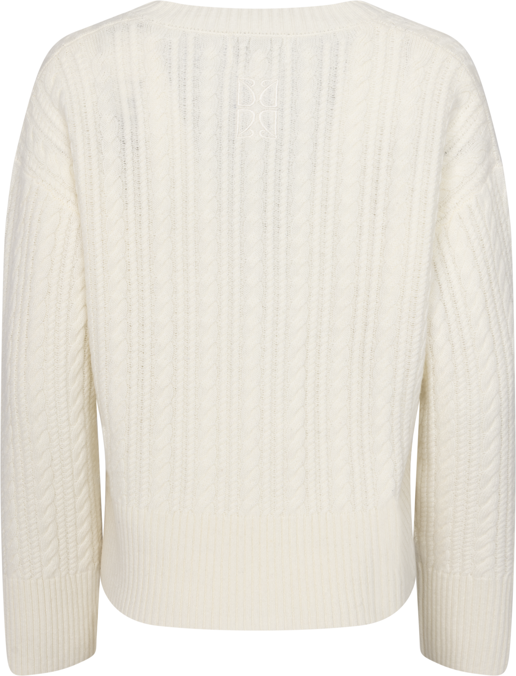 Cathrine Cashmere Cable Knit Sweater - Cream